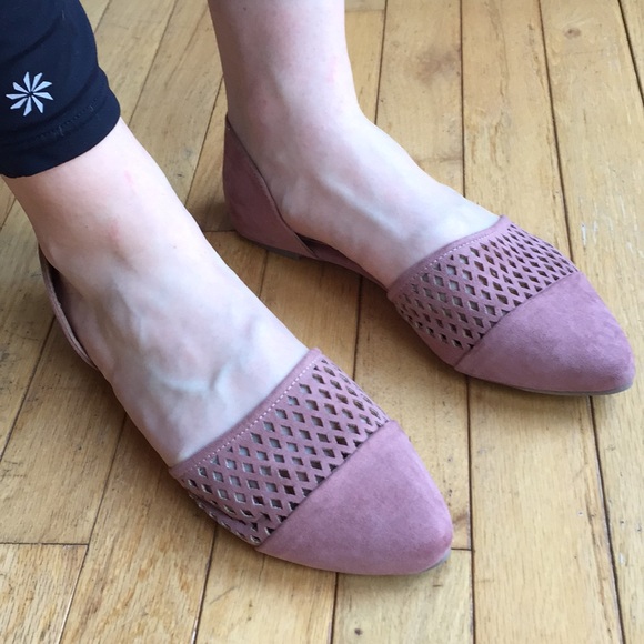REPORT Women’s Pink Suede Flats - Picture 1 of 4